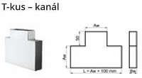 T-kus – kanál K400172 Rozměry (mm) 200 x 90